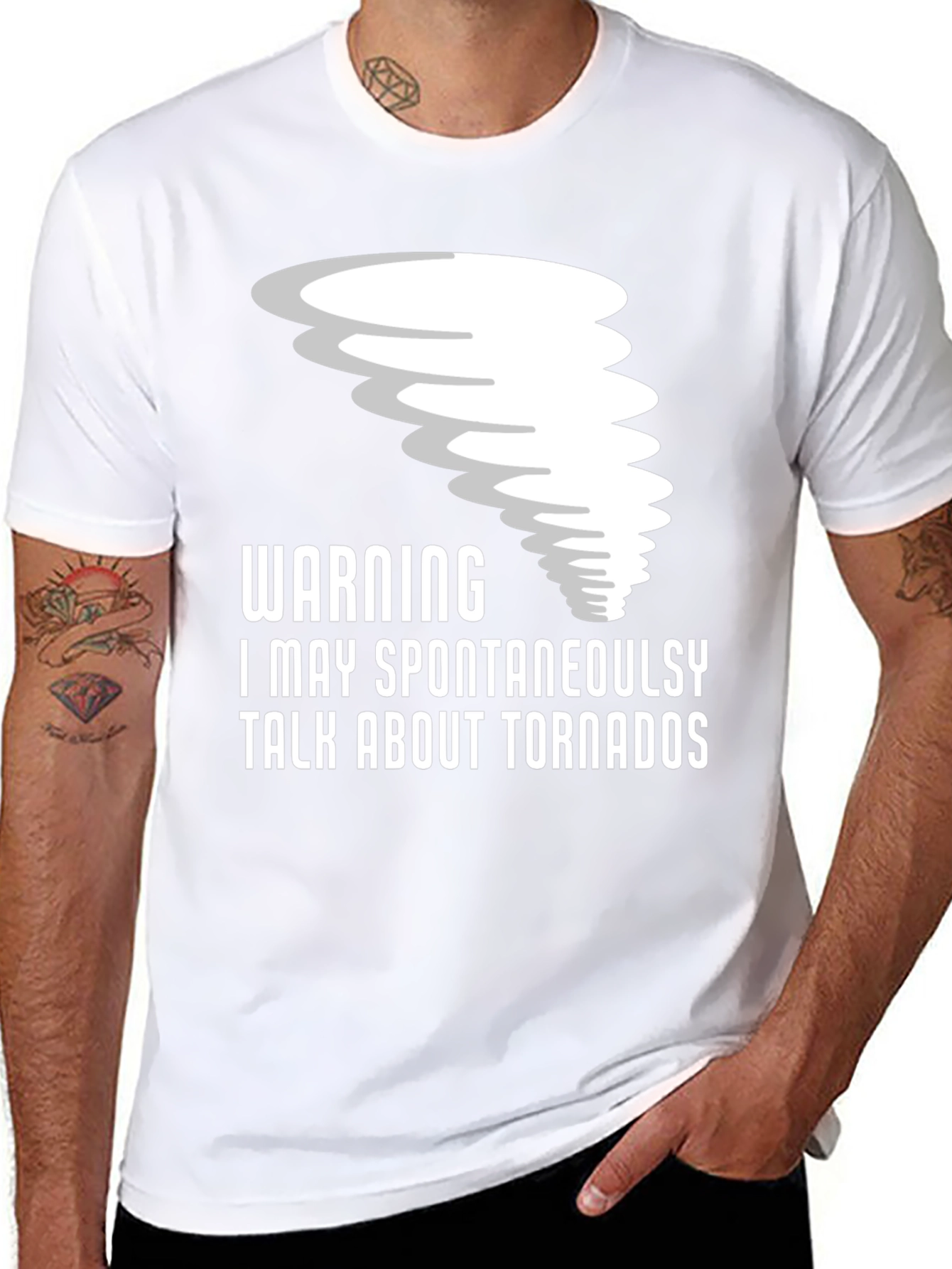 Tornado Enthusiast T-Shirt: Warning Spontaneous Talk!