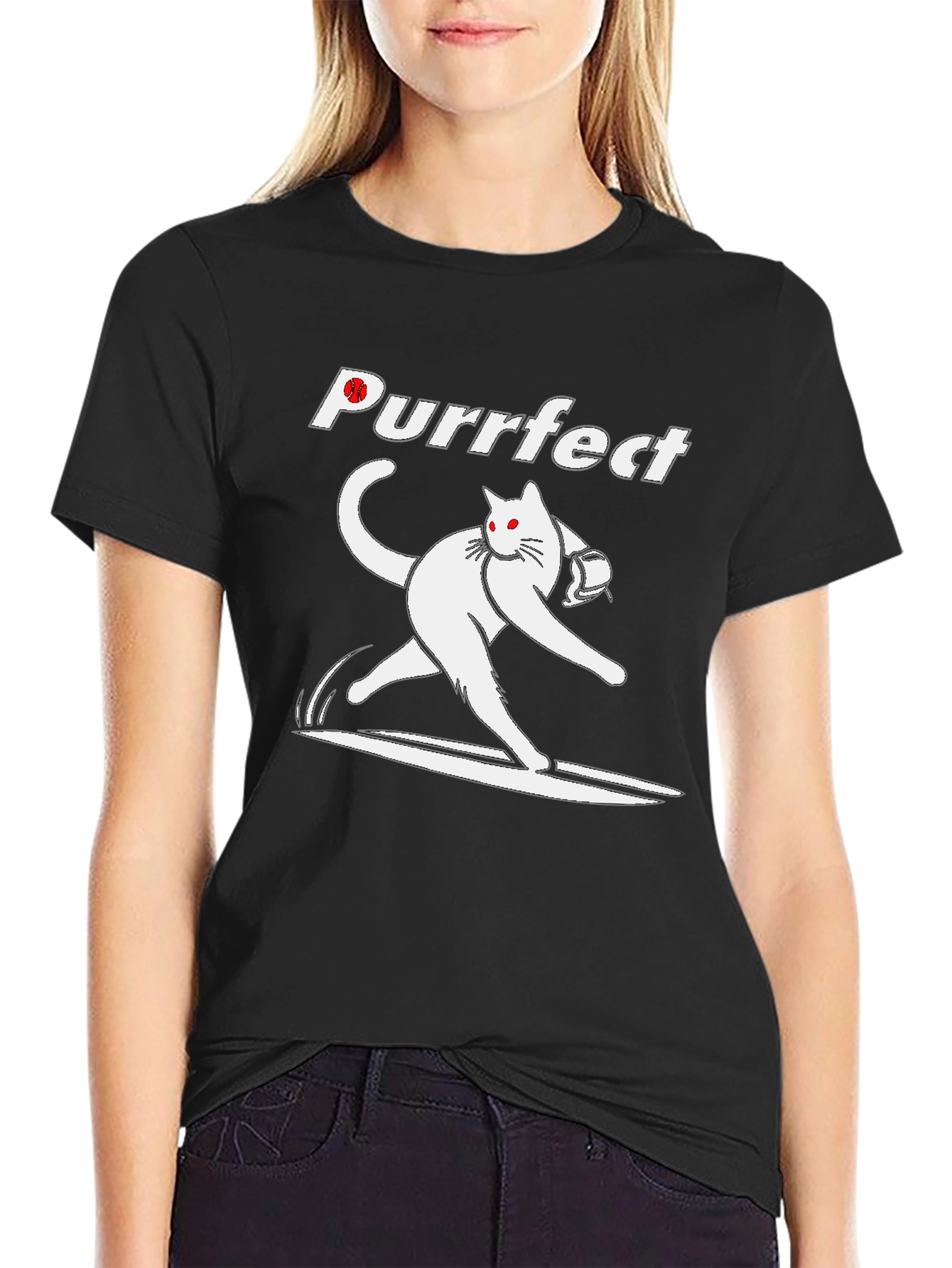 Purrfect Bowling Cat T-Shirt - Strike in Style!