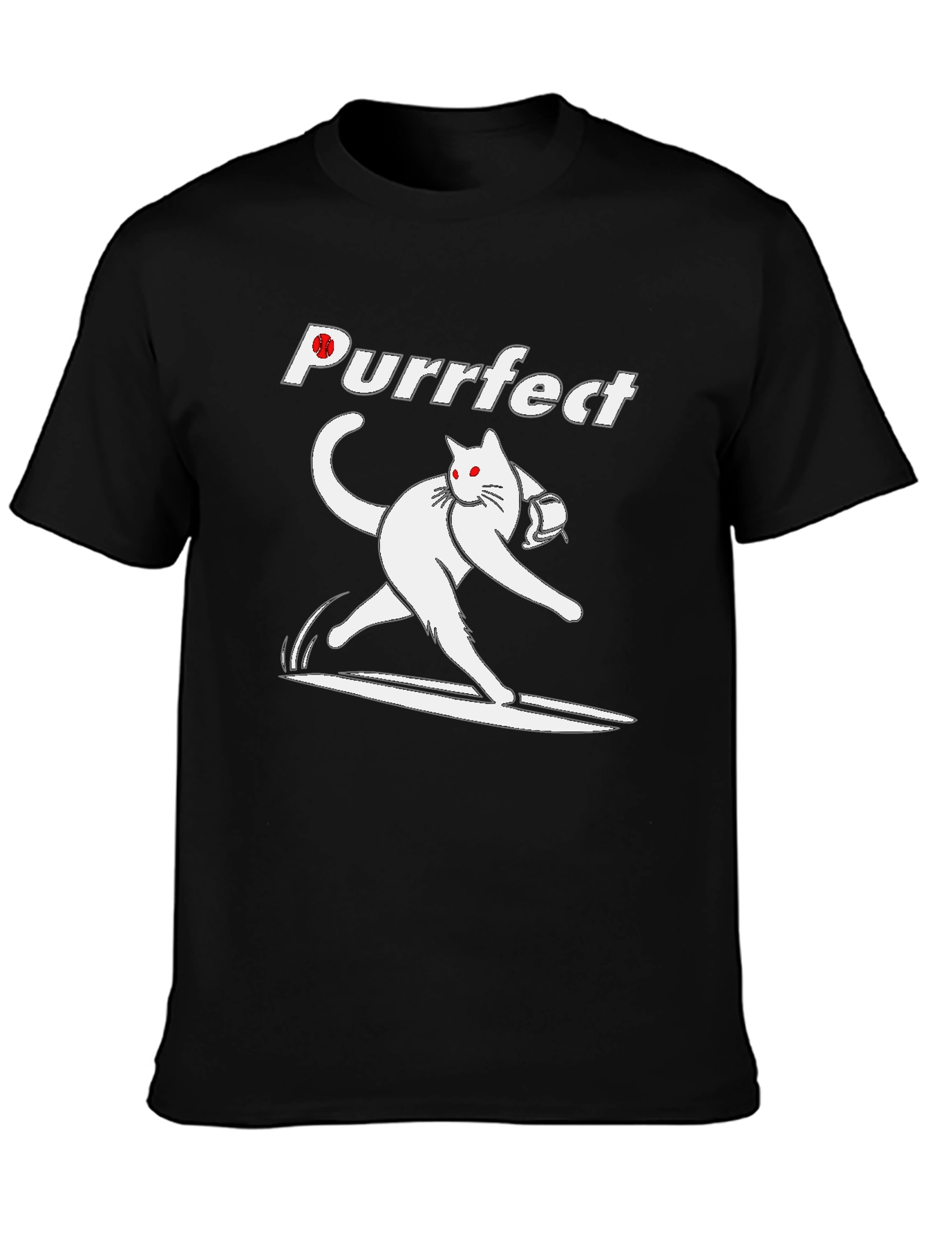 Purrfect Bowling Cat T-Shirt - Strike in Style!
