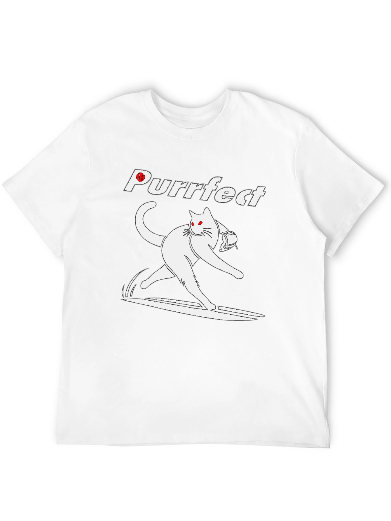 Purrfect Bowling Cat T-Shirt - Strike in Style!