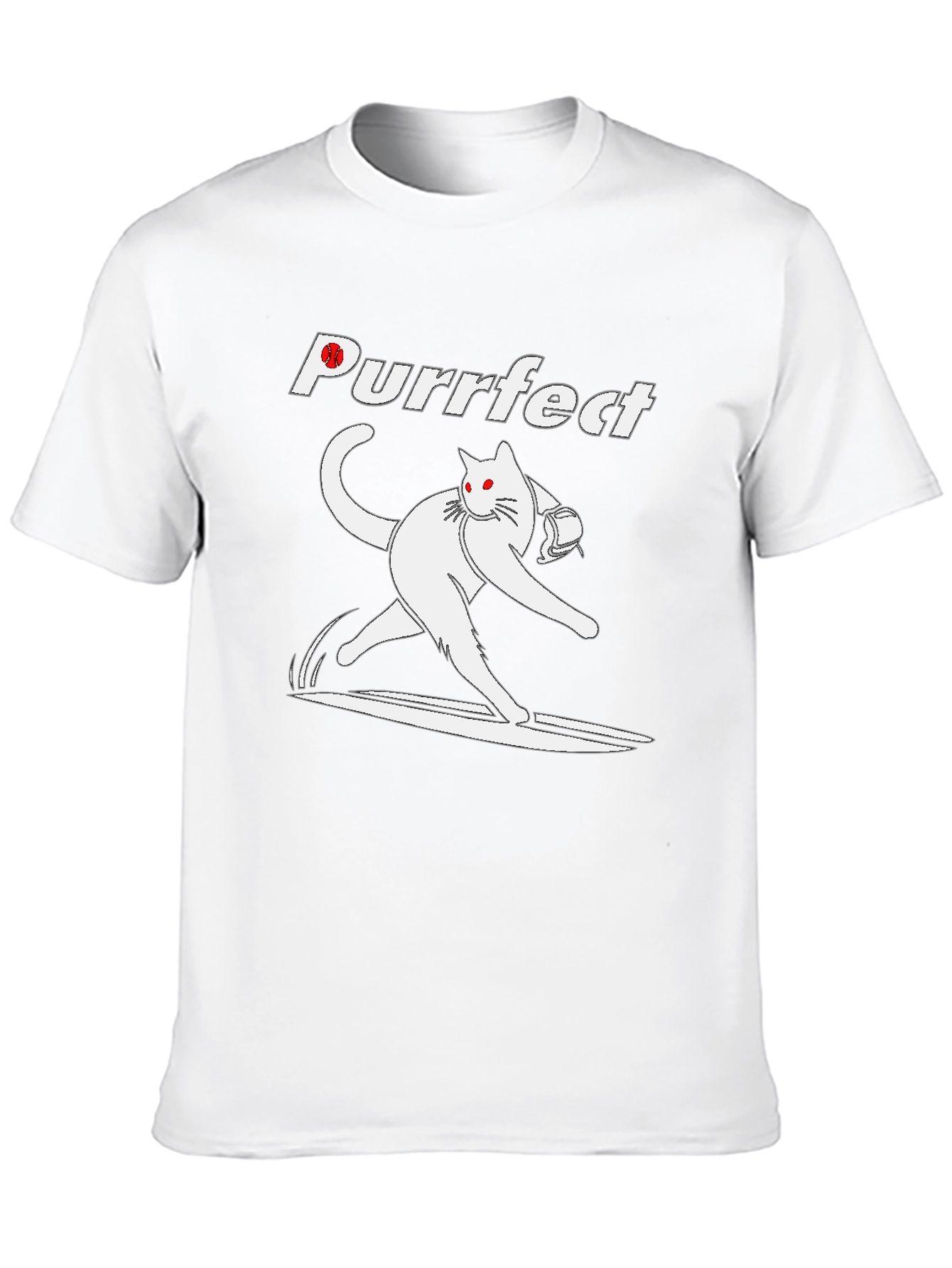 Purrfect Bowling Cat T-Shirt - Strike in Style!