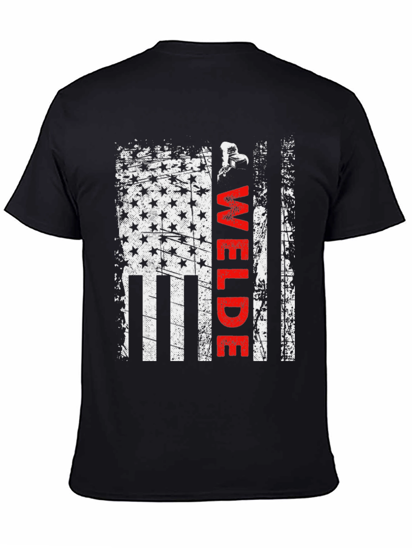 Welder American Flag T-Shirt