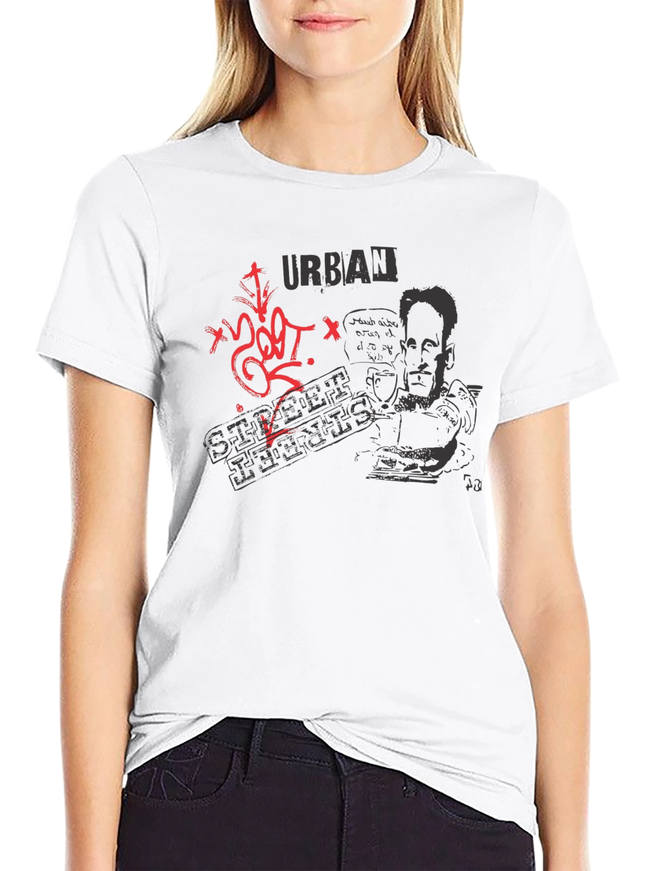 Urban Street Arts T-Shirt - Black Graphic Tee