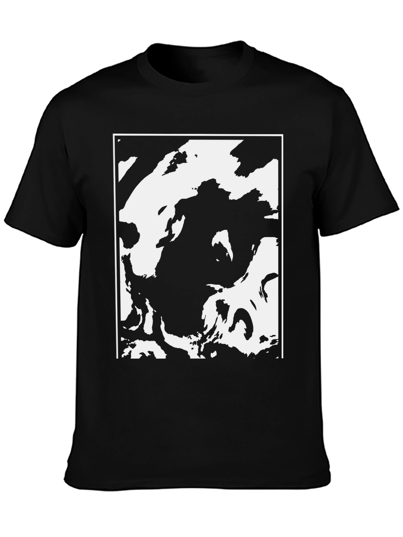 Abstract Black & White Graphic Tee