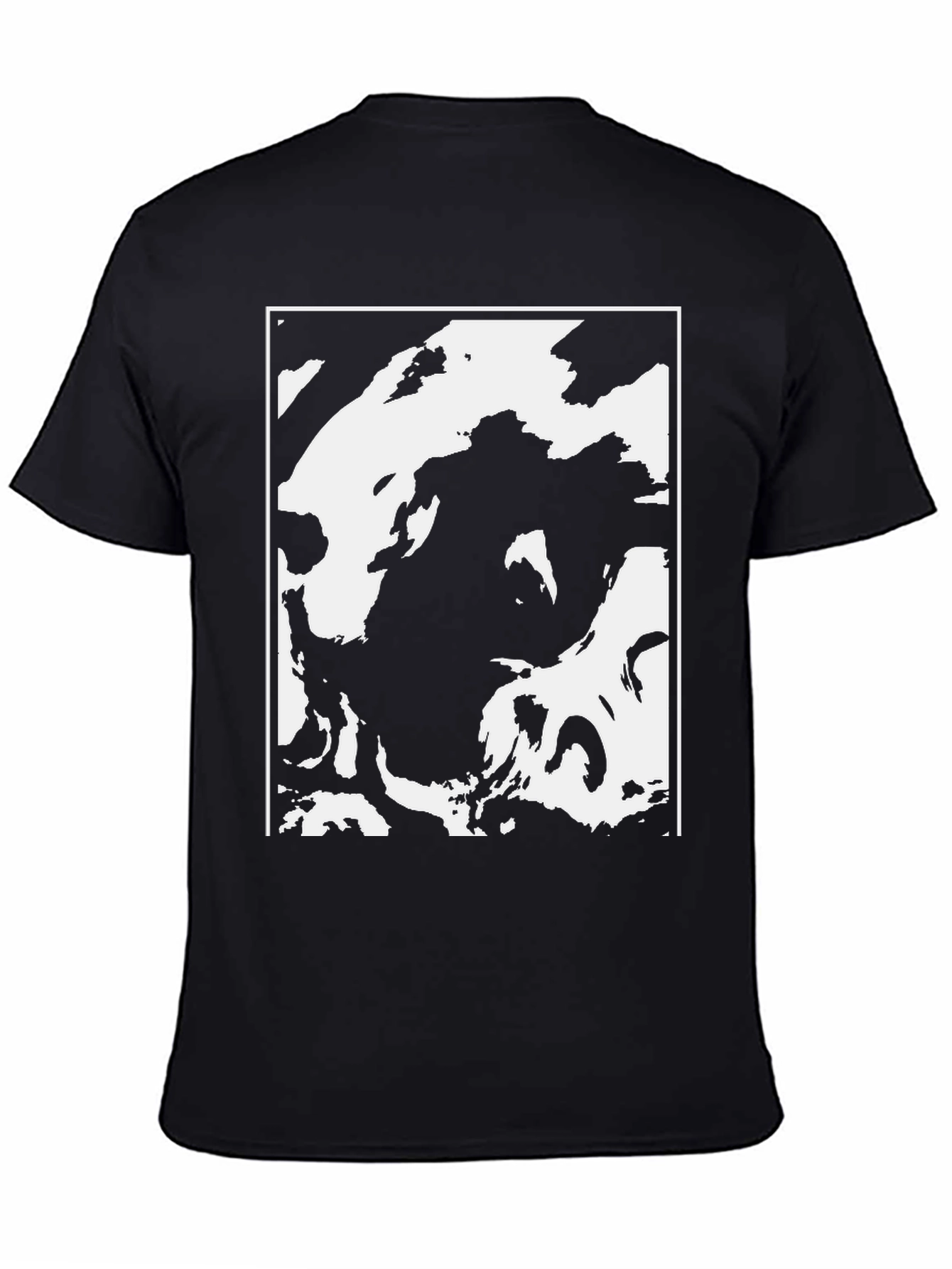 Abstract Black & White Graphic Tee