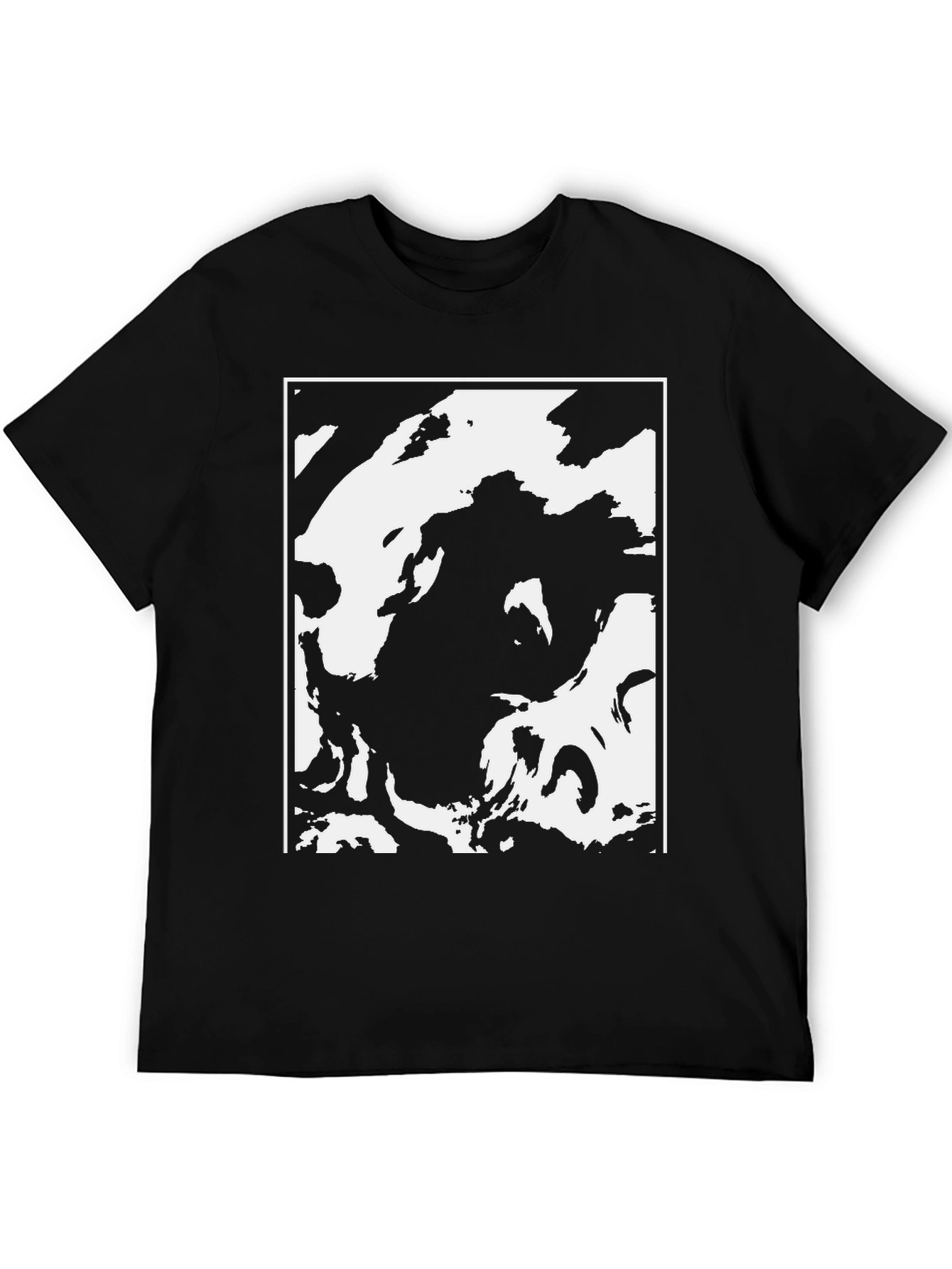 Abstract Black & White Graphic Tee
