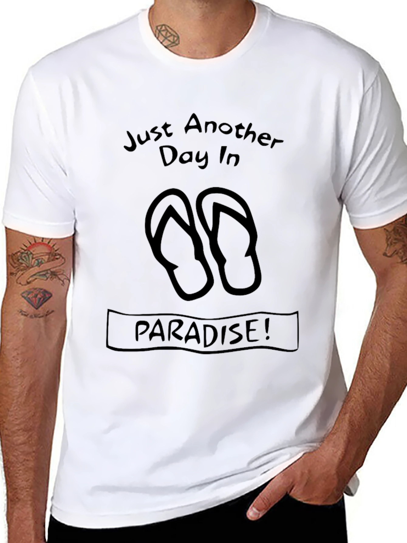 Paradise Found Black Graphic T-Shirt