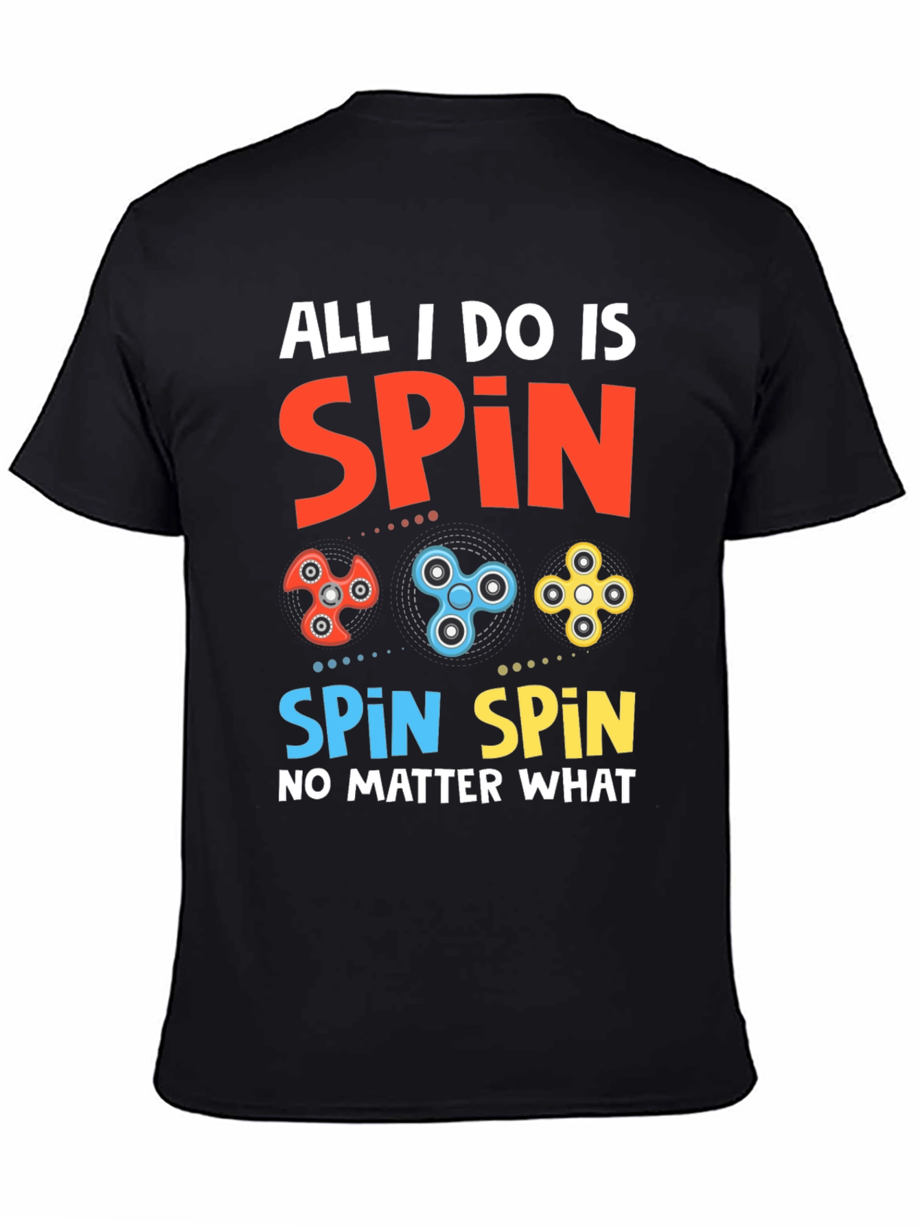 Spin Graphic Tee - Fidget Spinner Design