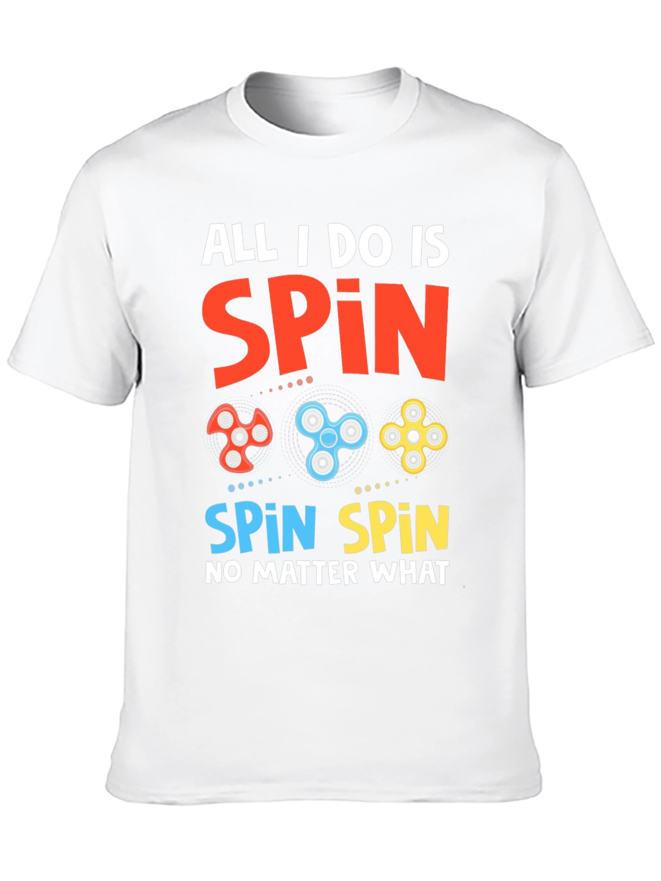 Spin Graphic Tee - Fidget Spinner Design