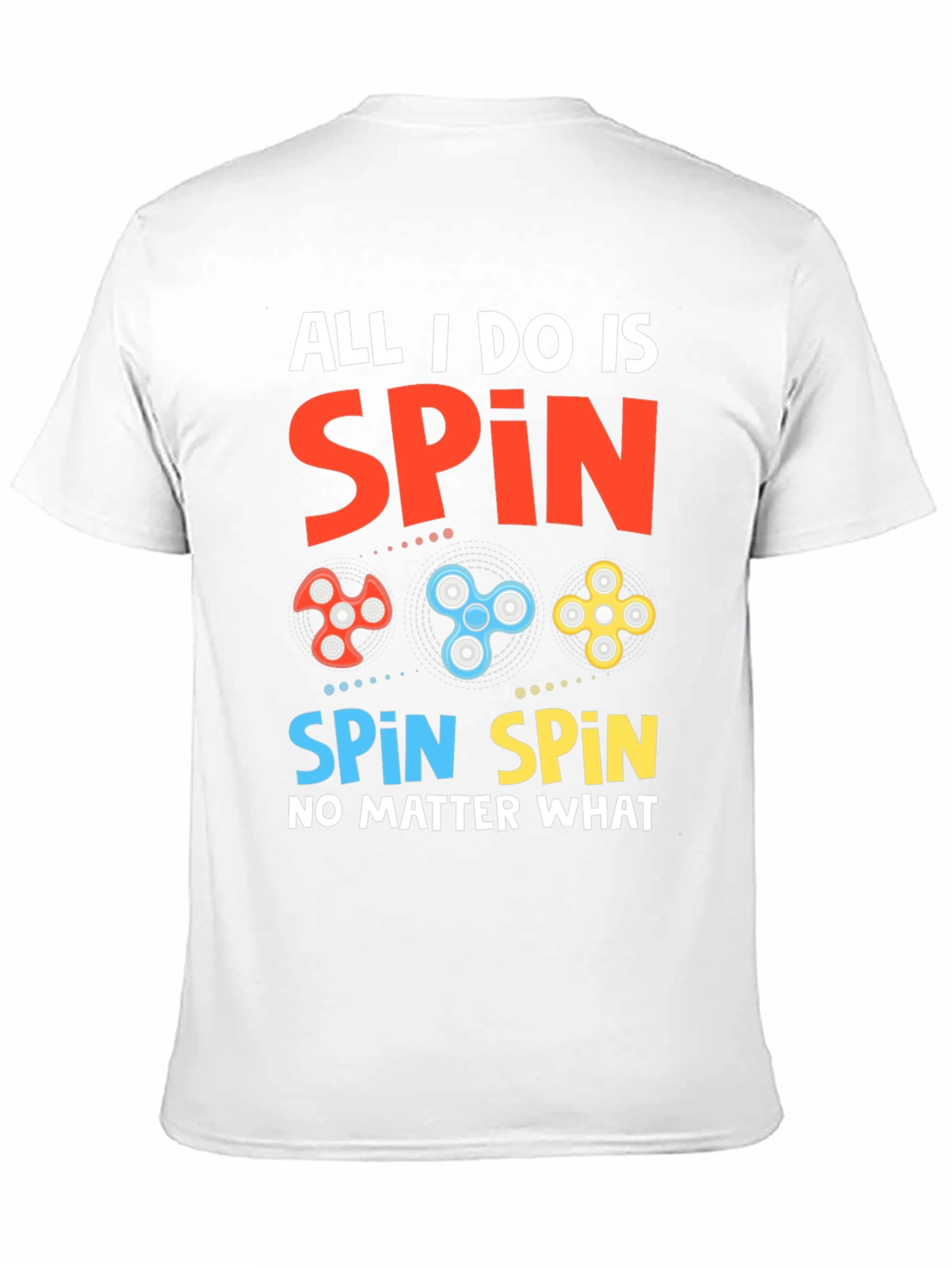 Spin Graphic Tee - Fidget Spinner Design