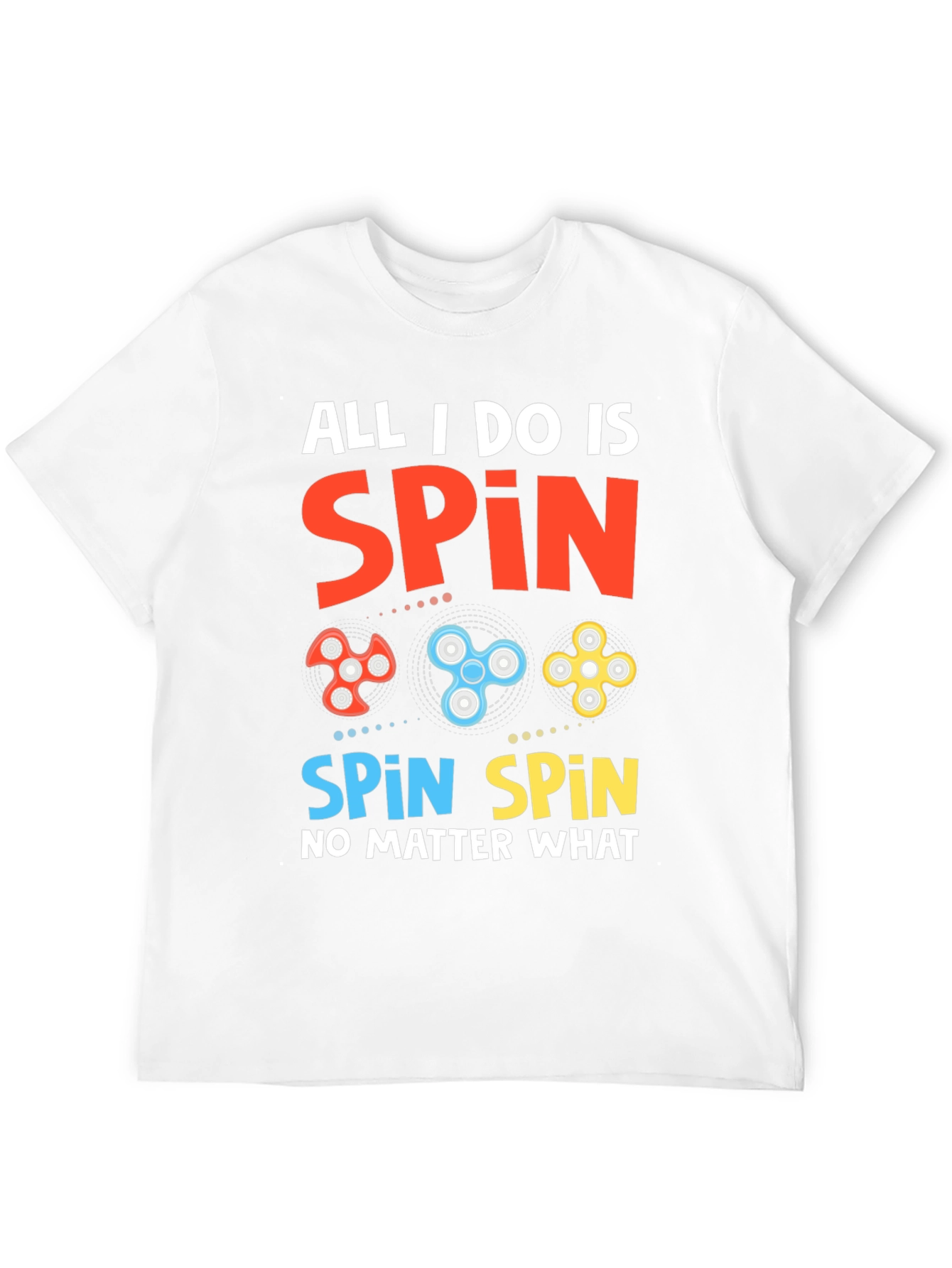 Spin Graphic Tee - Fidget Spinner Design