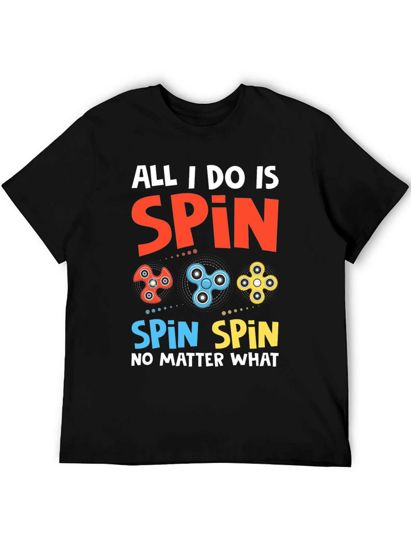 Spin Graphic Tee - Fidget Spinner Design