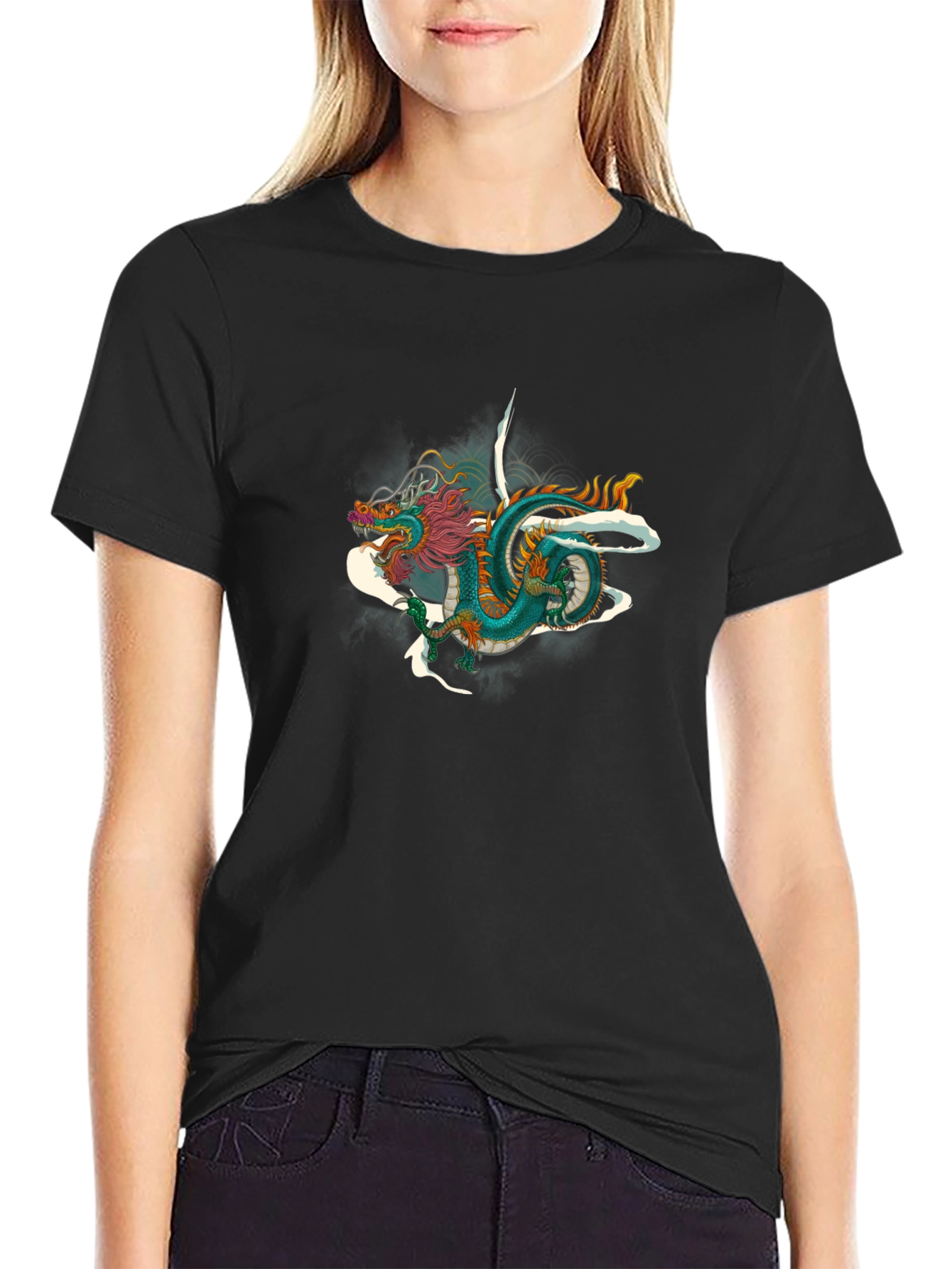 Dragon Graphic Black Tee