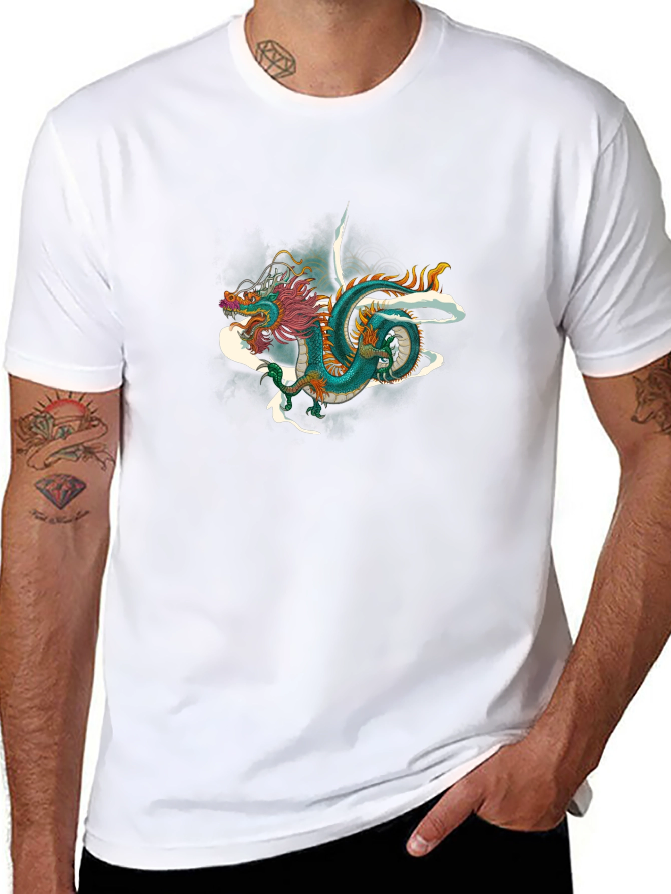 Dragon Graphic Black Tee