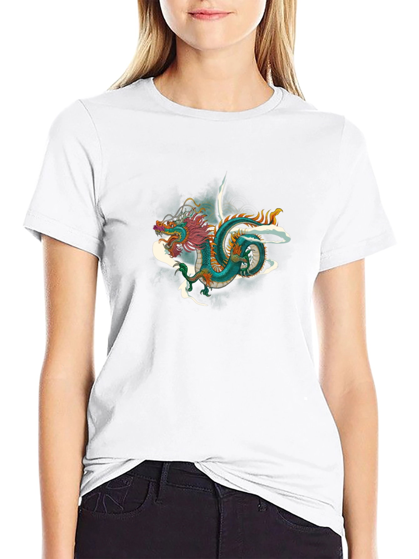 Dragon Graphic Black Tee