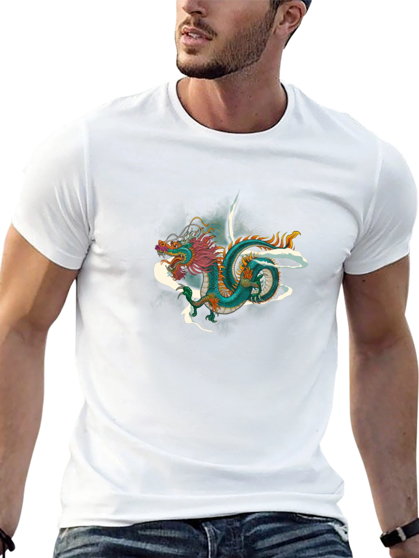 Dragon Graphic Black Tee