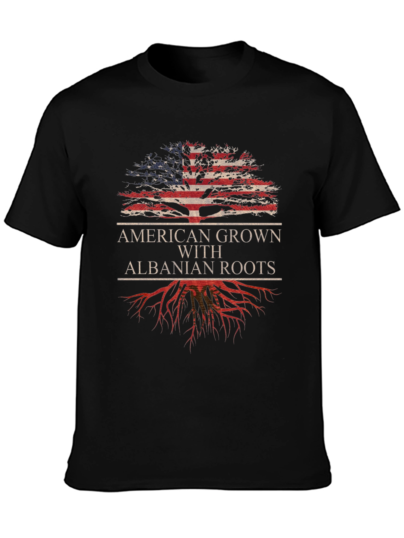American Grown Albanian Roots T-Shirt