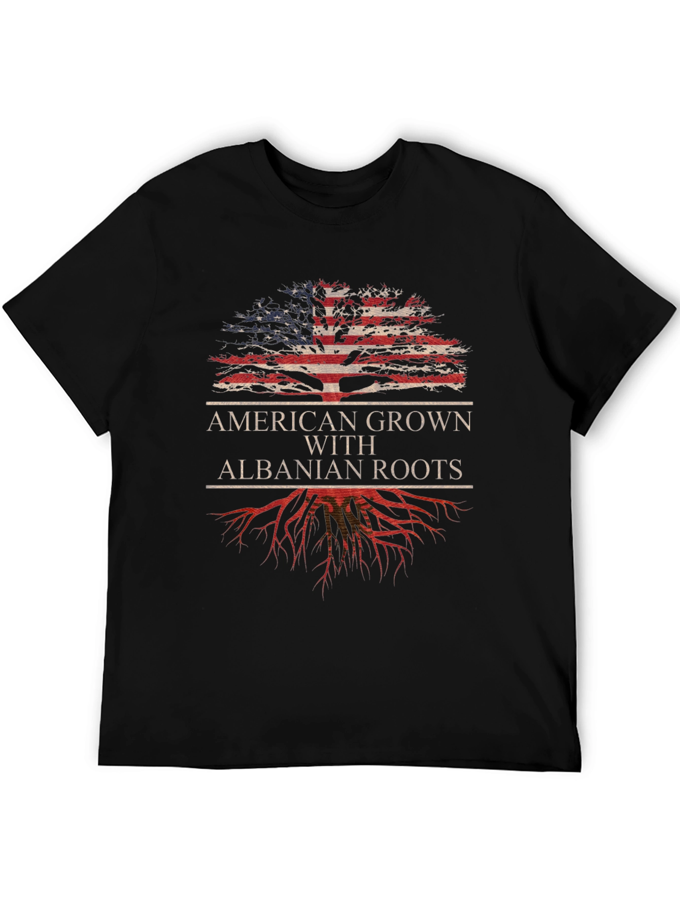 American Grown Albanian Roots T-Shirt