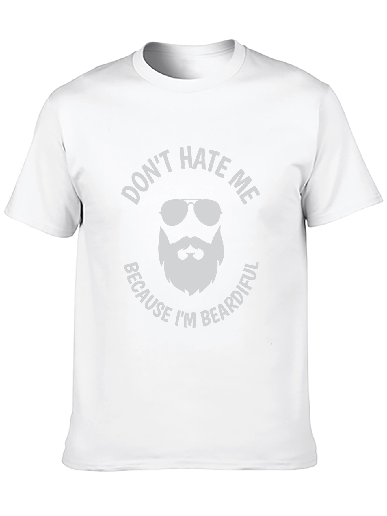 Beardiful Mens Graphic Tee - Dont Hate Me