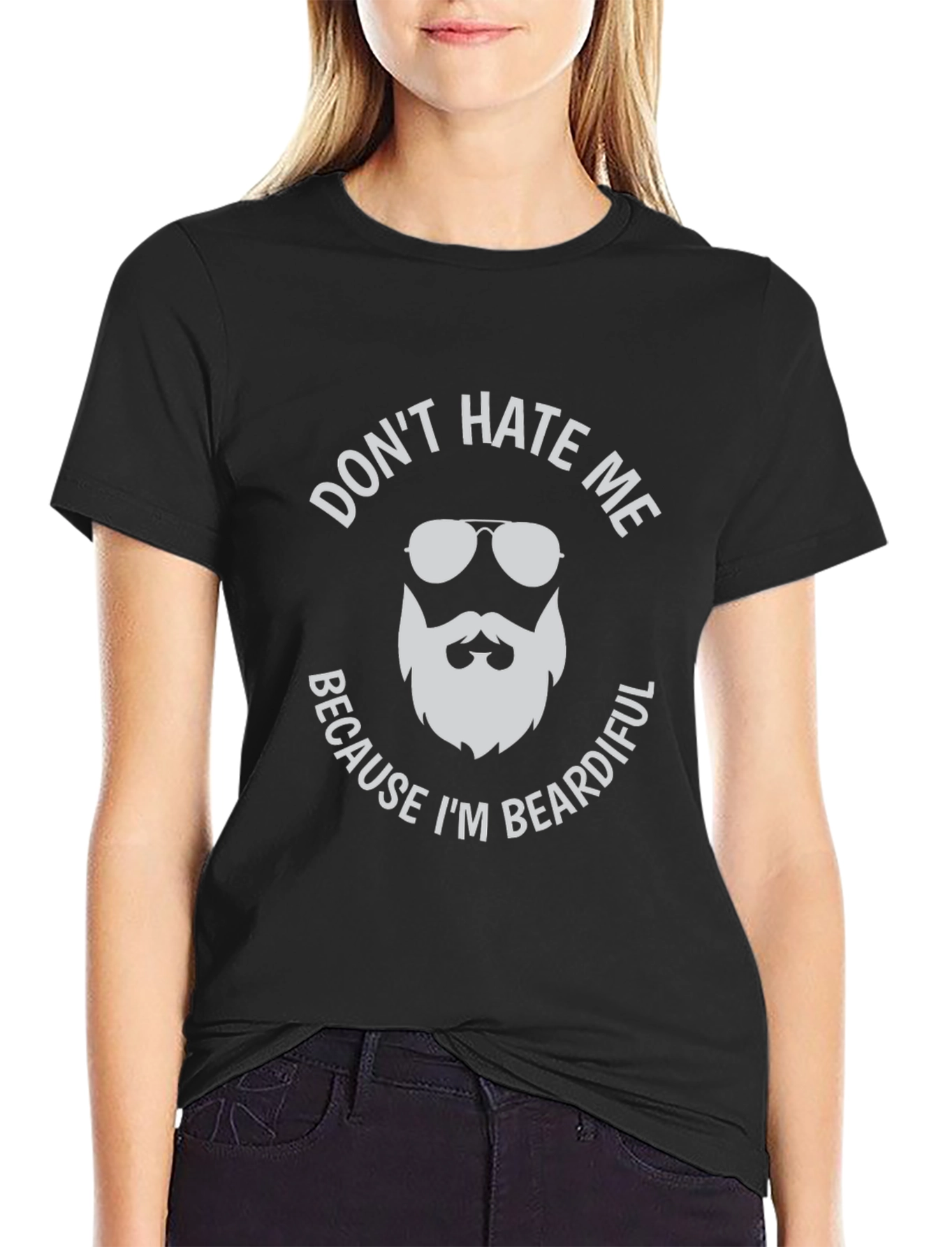 Beardiful Mens Graphic Tee - Dont Hate Me