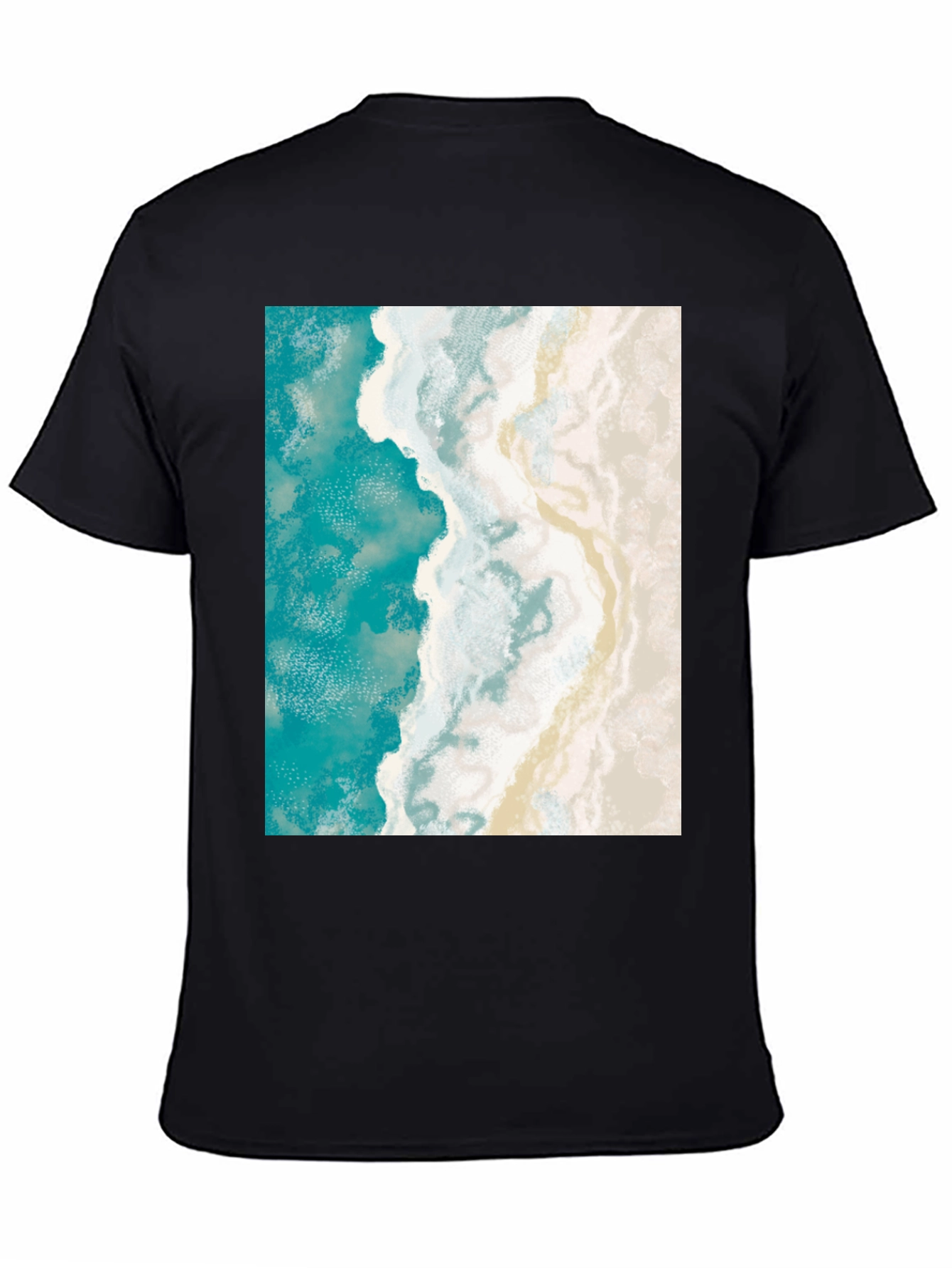 Coastal Dream T-Shirt: Beach Aerial View Print