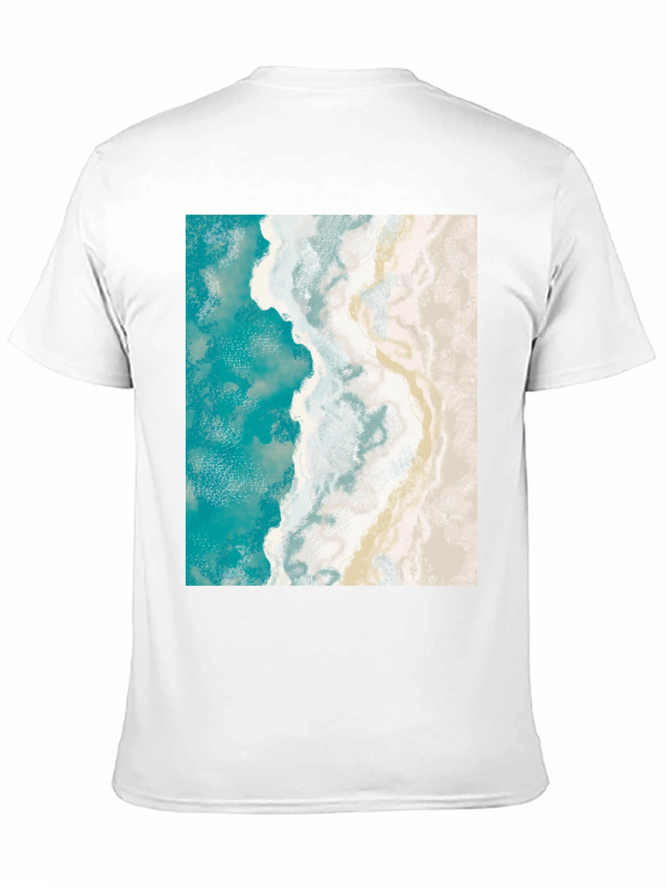 Coastal Dream T-Shirt: Beach Aerial View Print