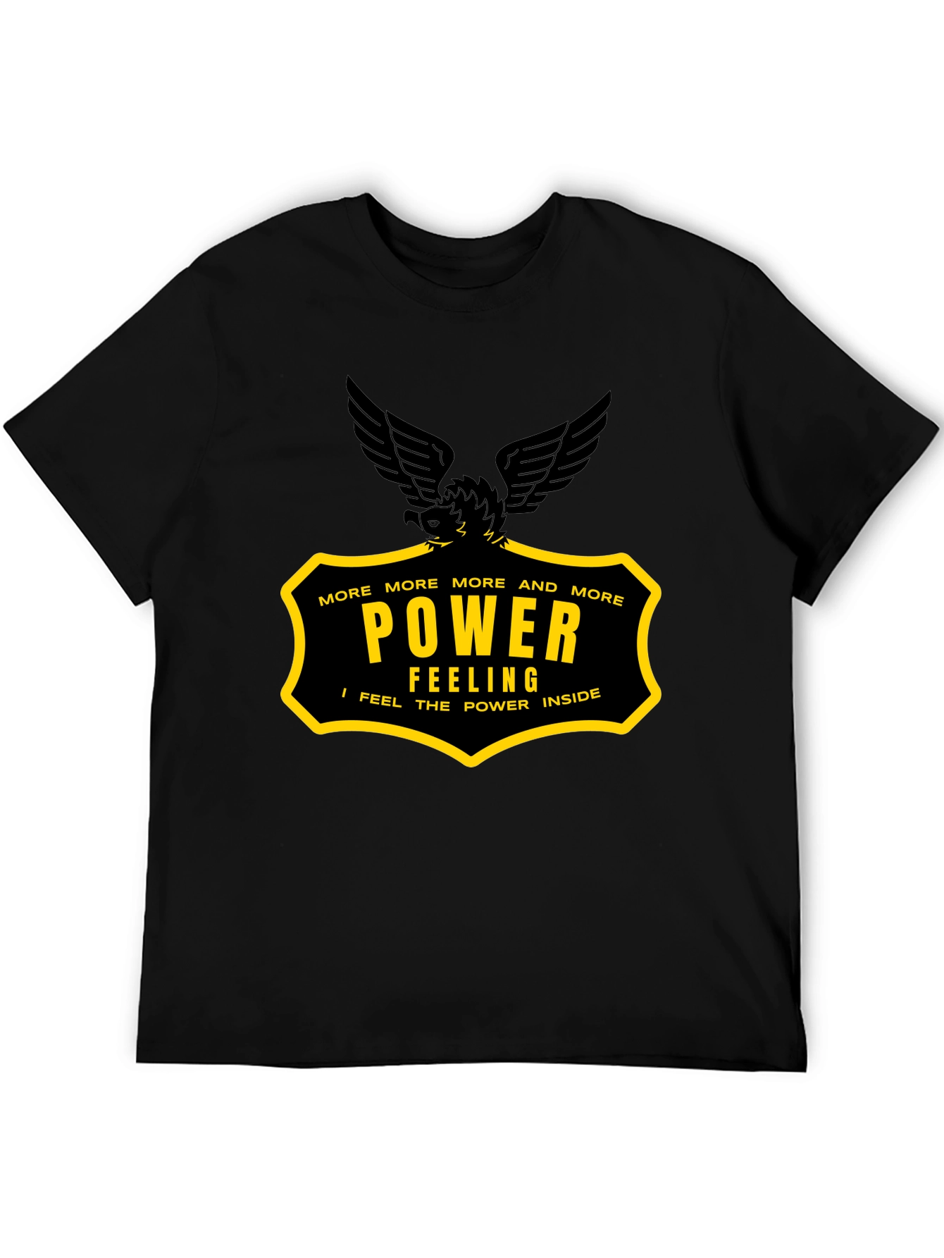 Power Feeling Graphic Tee - Black