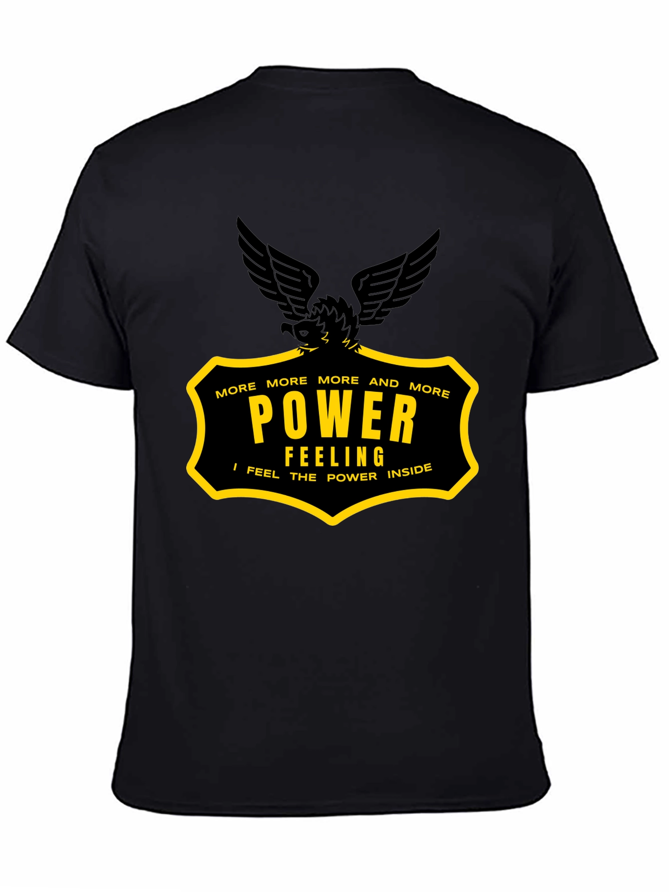 Power Feeling Graphic Tee - Black