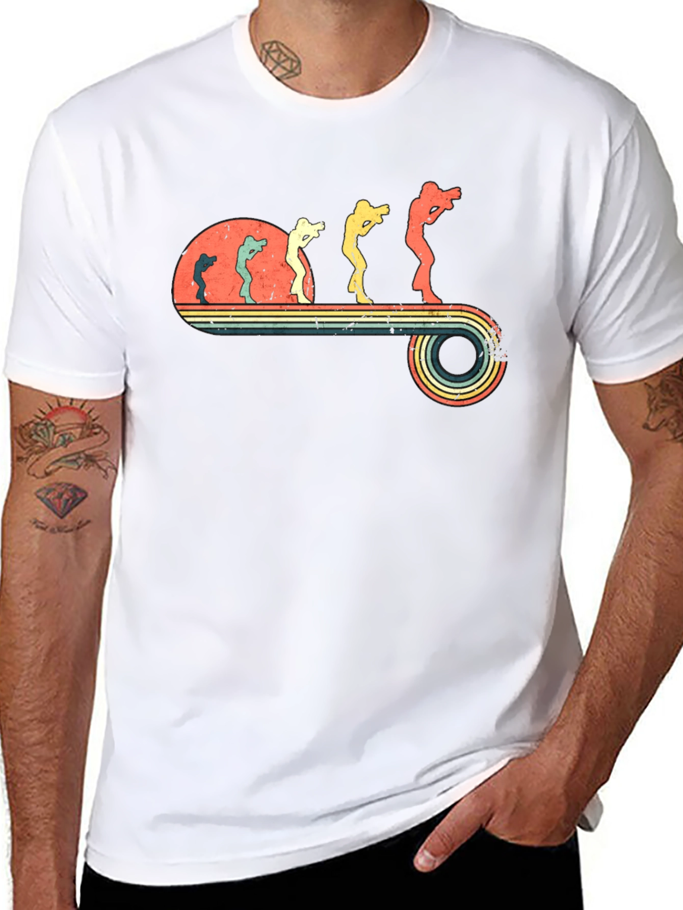 Photographer Evolution Retro T-Shirt