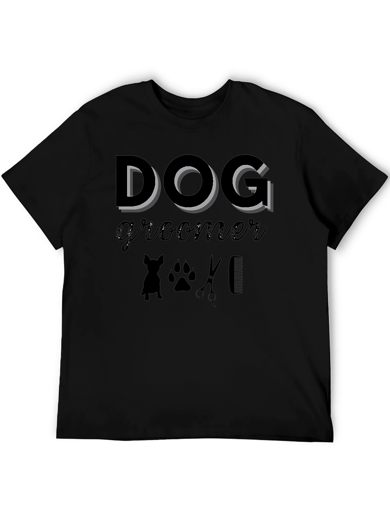 Dog Groomer T-Shirt Black