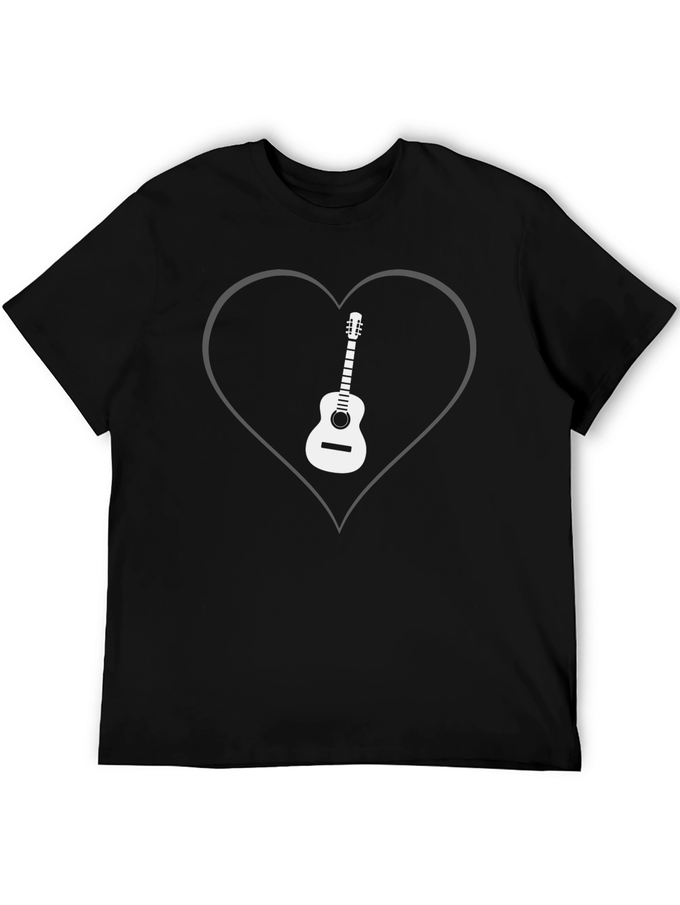 Guitar Heart Graphic Tee - Musician T-Shirt