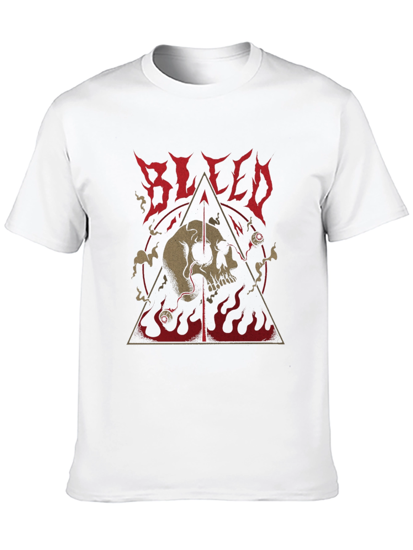 Bleed Skull Graphic Black T-Shirt