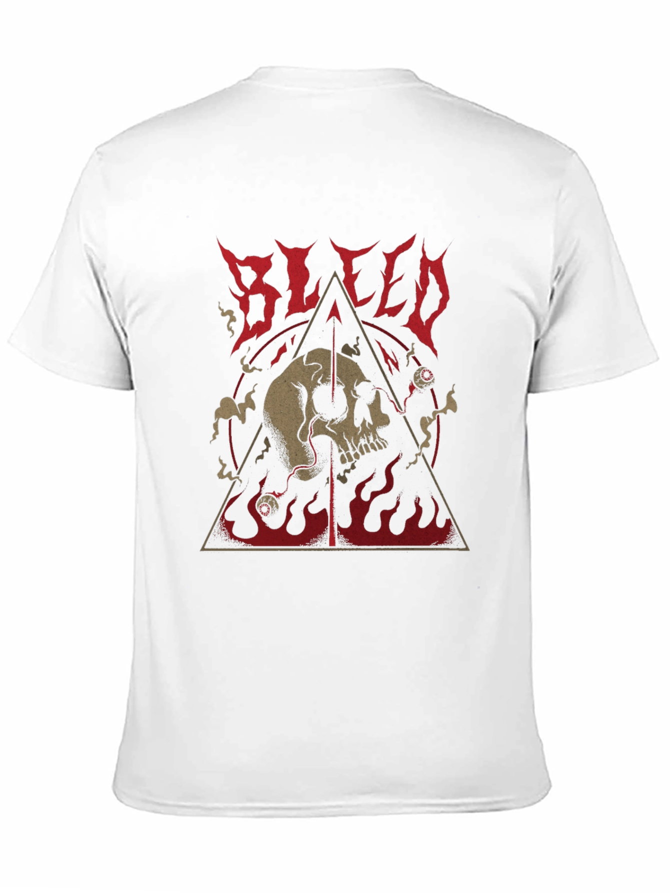 Bleed Skull Graphic Black T-Shirt