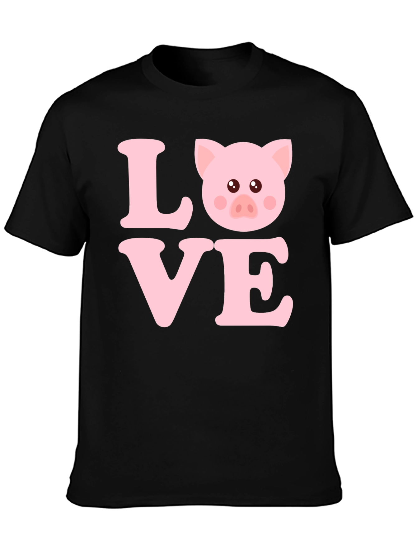 Love Pig T-Shirt - Cute Animal Graphic Tee
