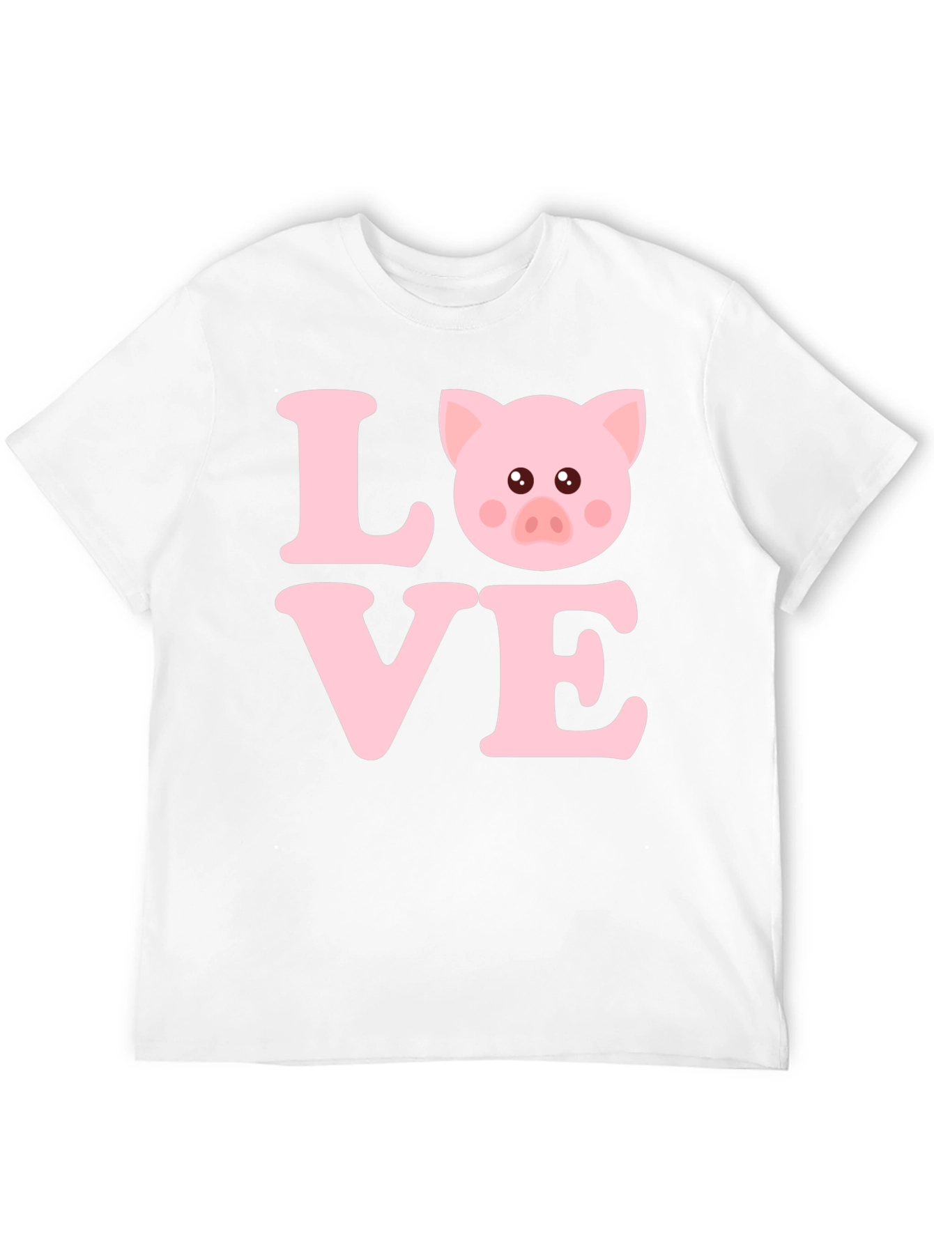 Love Pig T-Shirt - Cute Animal Graphic Tee