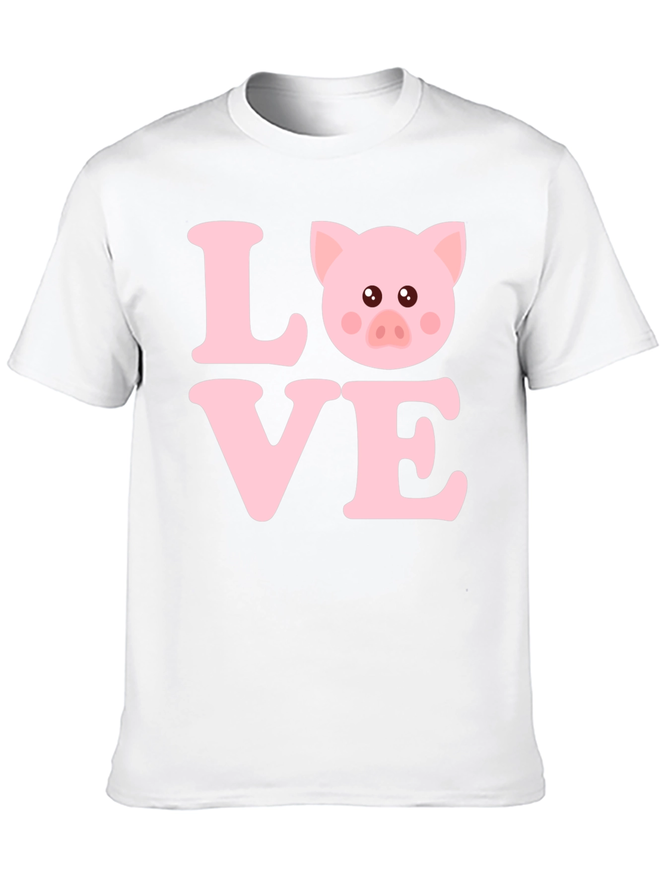 Love Pig T-Shirt - Cute Animal Graphic Tee