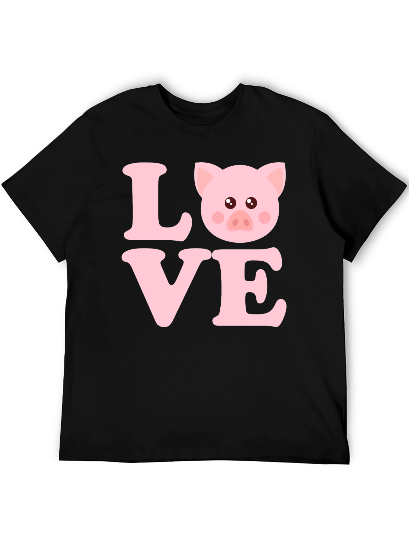 Love Pig T-Shirt - Cute Animal Graphic Tee