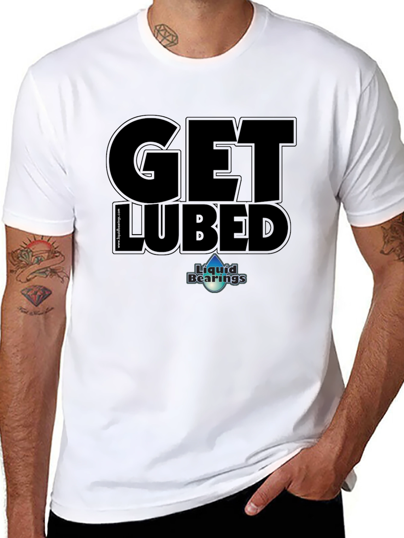 Get Lubed T-Shirt - Liquid Bearings Graphic Tee