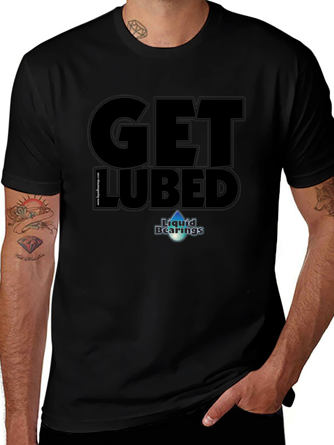 Get Lubed T-Shirt - Liquid Bearings Graphic Tee