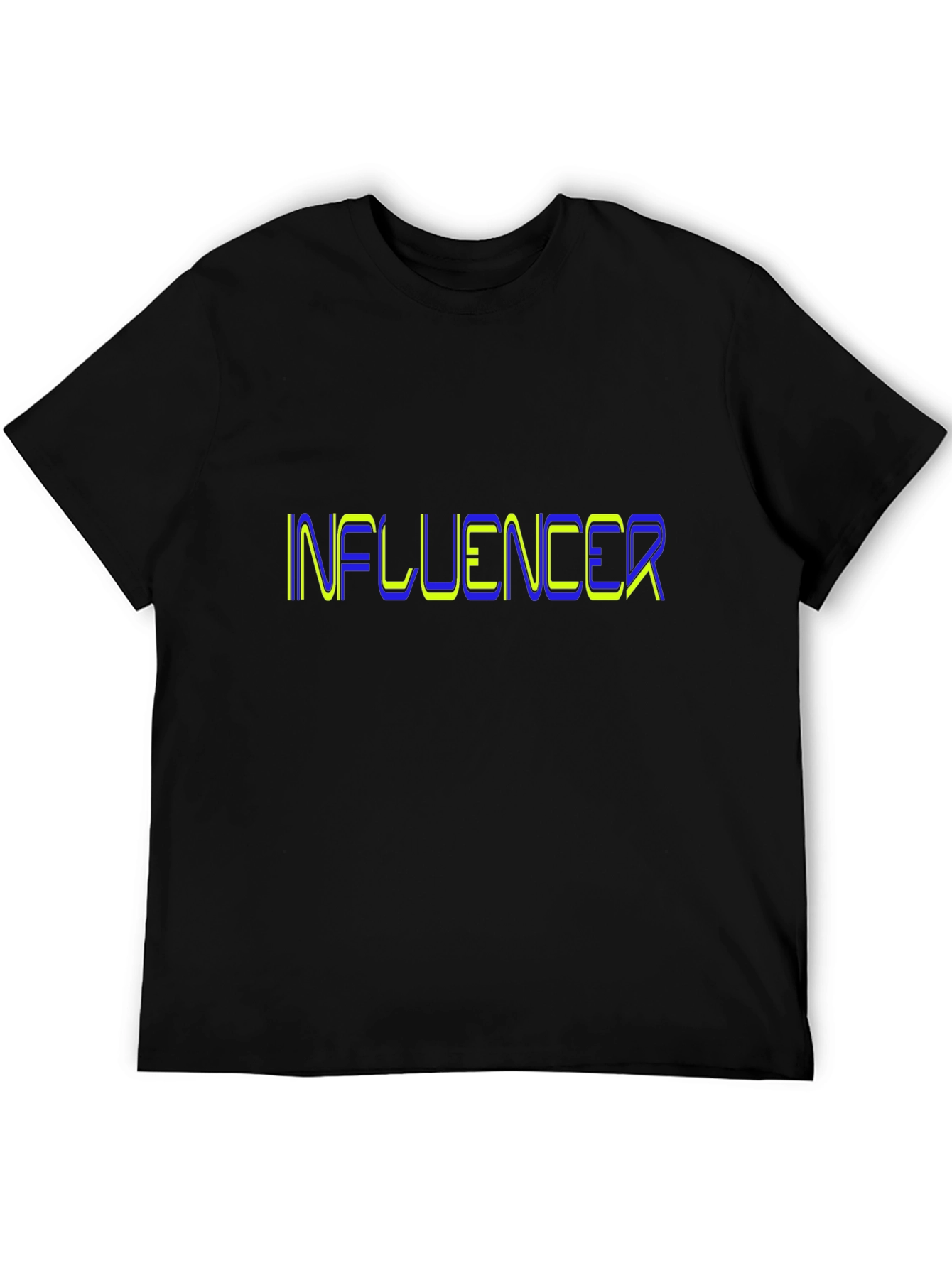 Influencer Black Graphic Tee