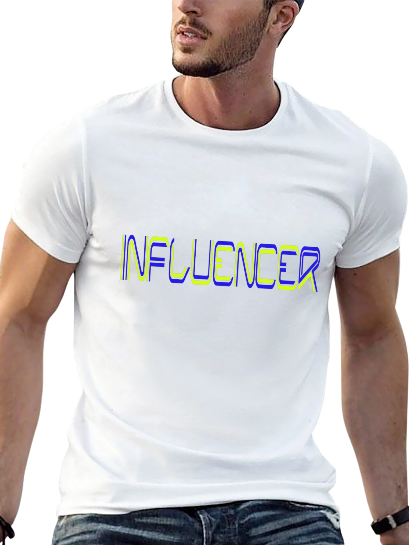 Influencer Black Graphic Tee