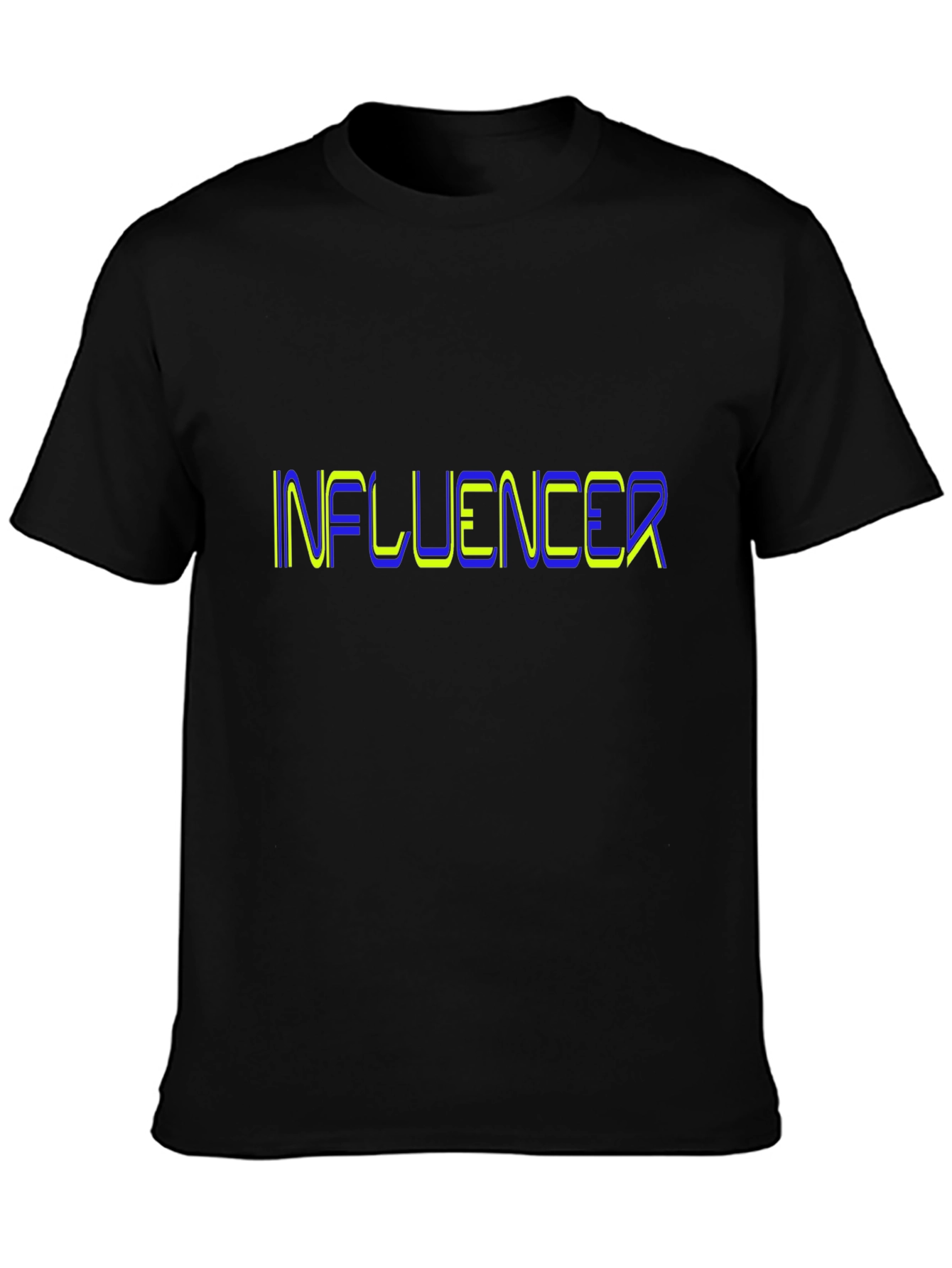 Influencer Black Graphic Tee