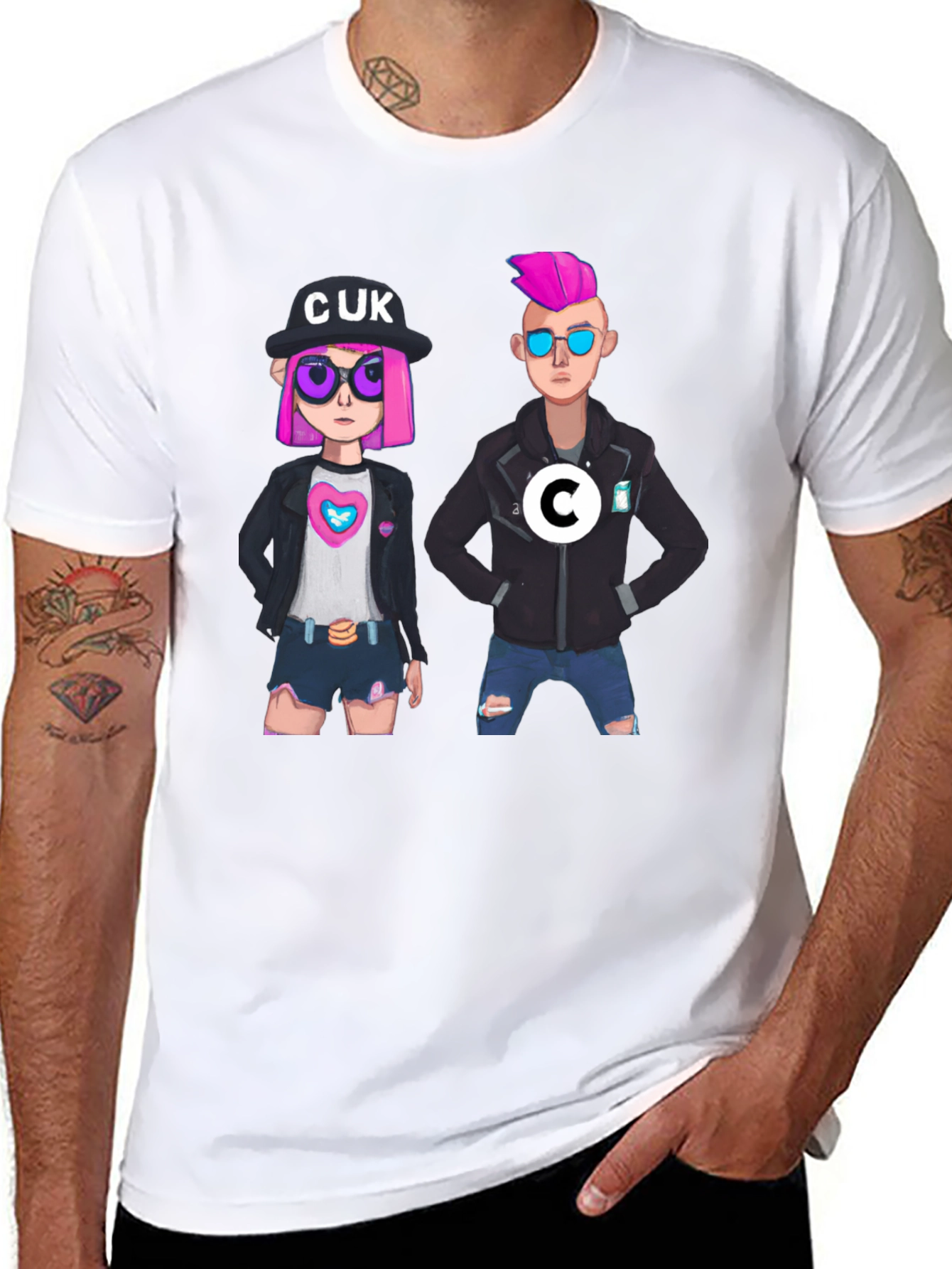 Fun Cartoon Graphic T-Shirt
