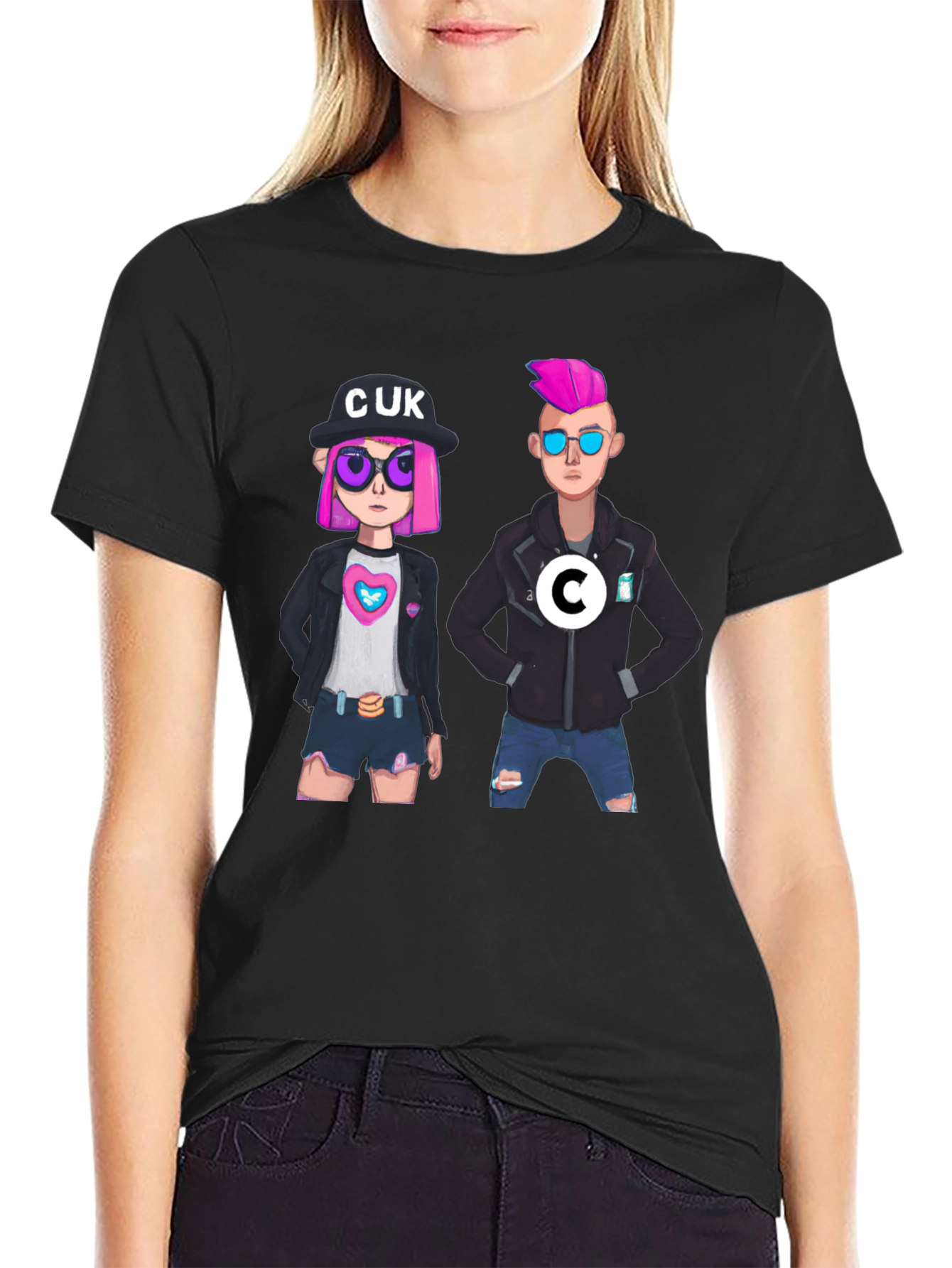 Fun Cartoon Graphic T-Shirt