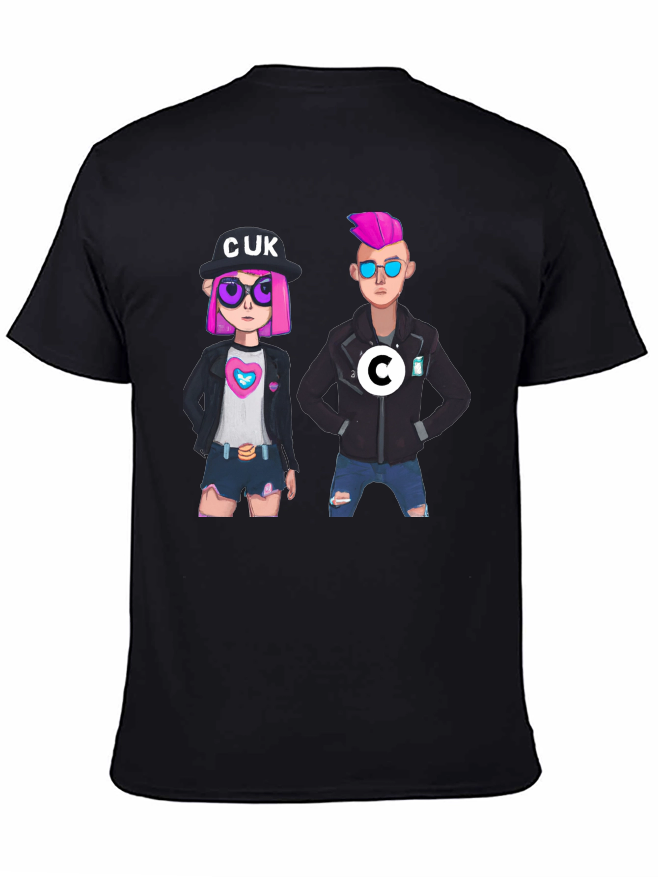 Fun Cartoon Graphic T-Shirt