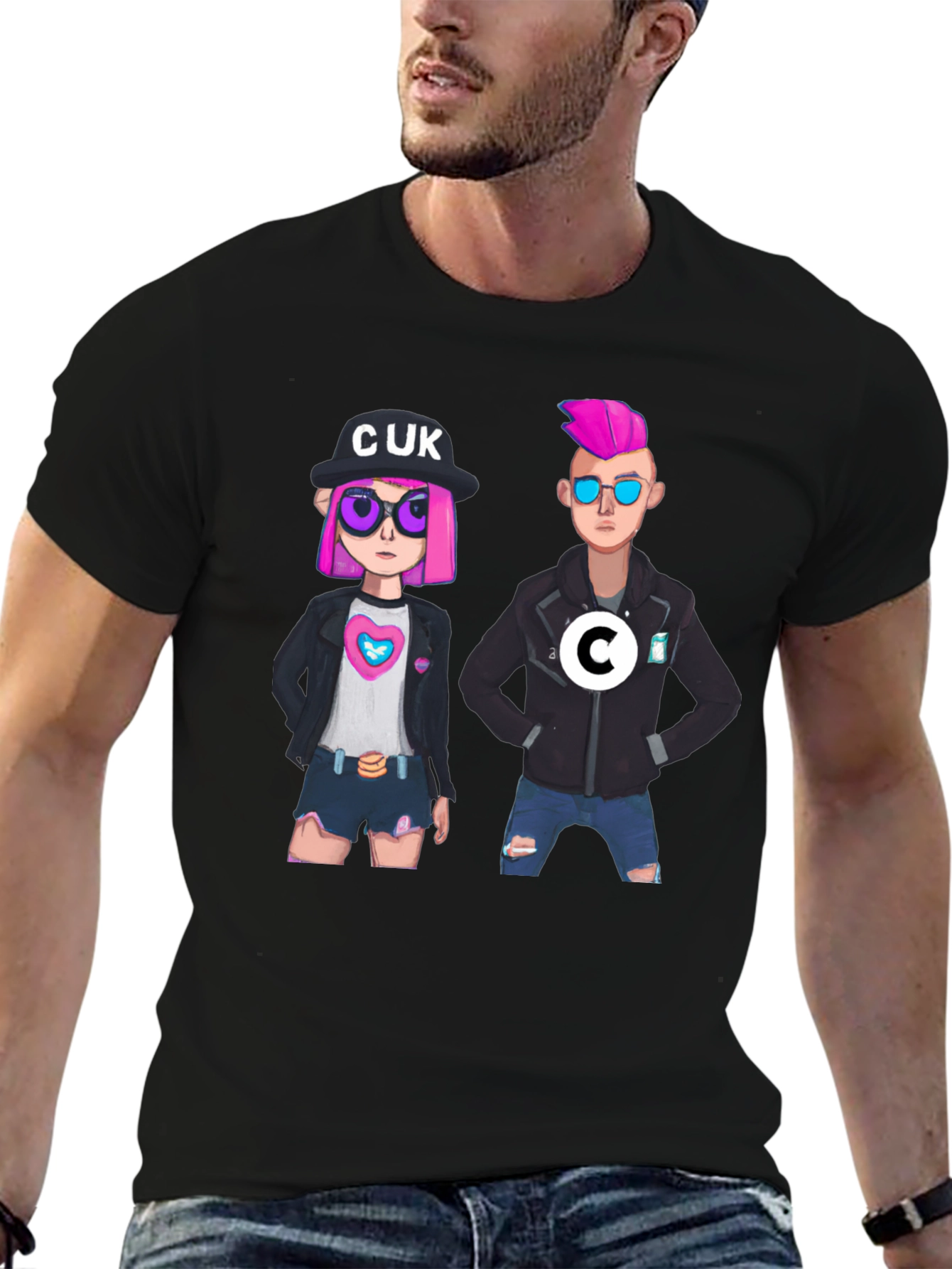 Fun Cartoon Graphic T-Shirt