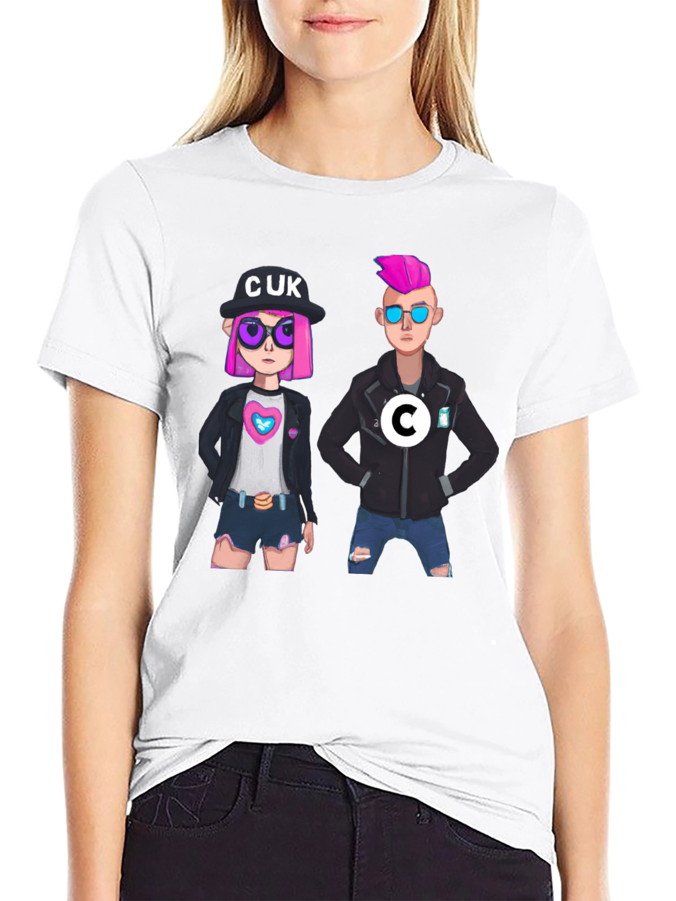 Fun Cartoon Graphic T-Shirt