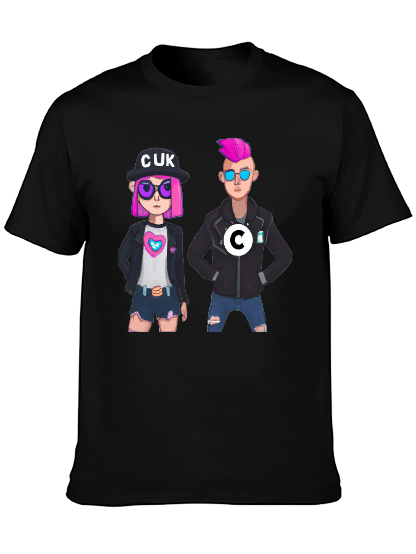 Fun Cartoon Graphic T-Shirt