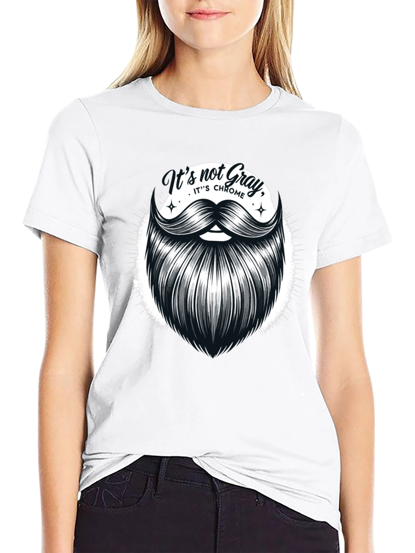 Its Not Gray Its Chrome Graphic T-Shirt