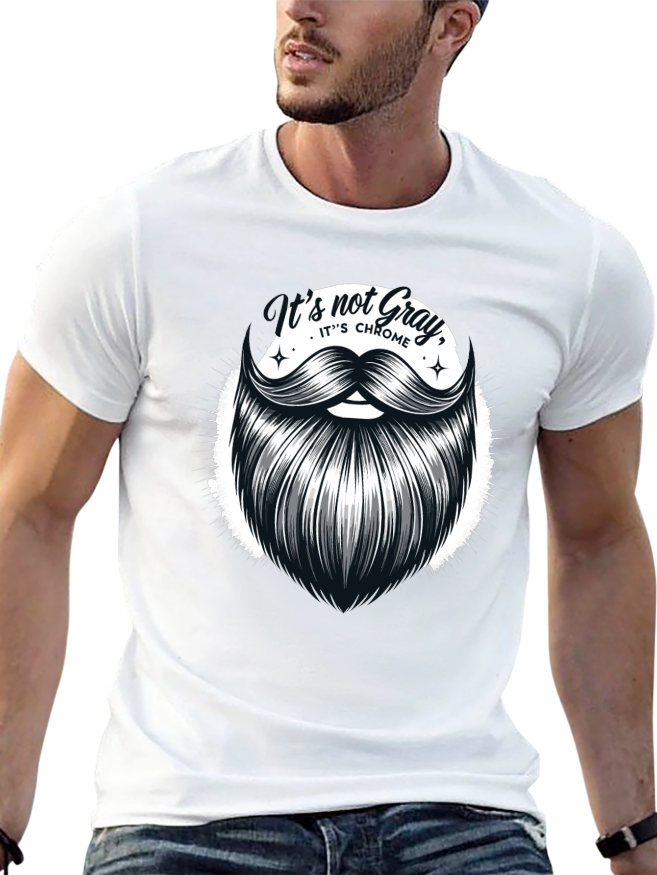 Its Not Gray Its Chrome Graphic T-Shirt
